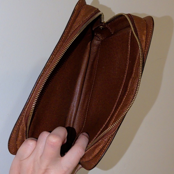 Authentic Louis Vuitton Orsay Monogram Canvas Clutch Bag Pouch Wristlet - Picture 9 of 16